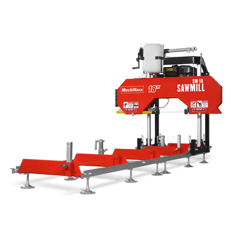 MechMaxx 18" Gas-Powered Portable Sawmill with 212cc 7HP DUCAR Engine