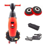 Sunmax SM430 17" Walk-Behind Automatic Floor Scrubber, 360 Degree Rotating Head, 10000 sqft/h, Cordless Rechargeable Lithium Battery