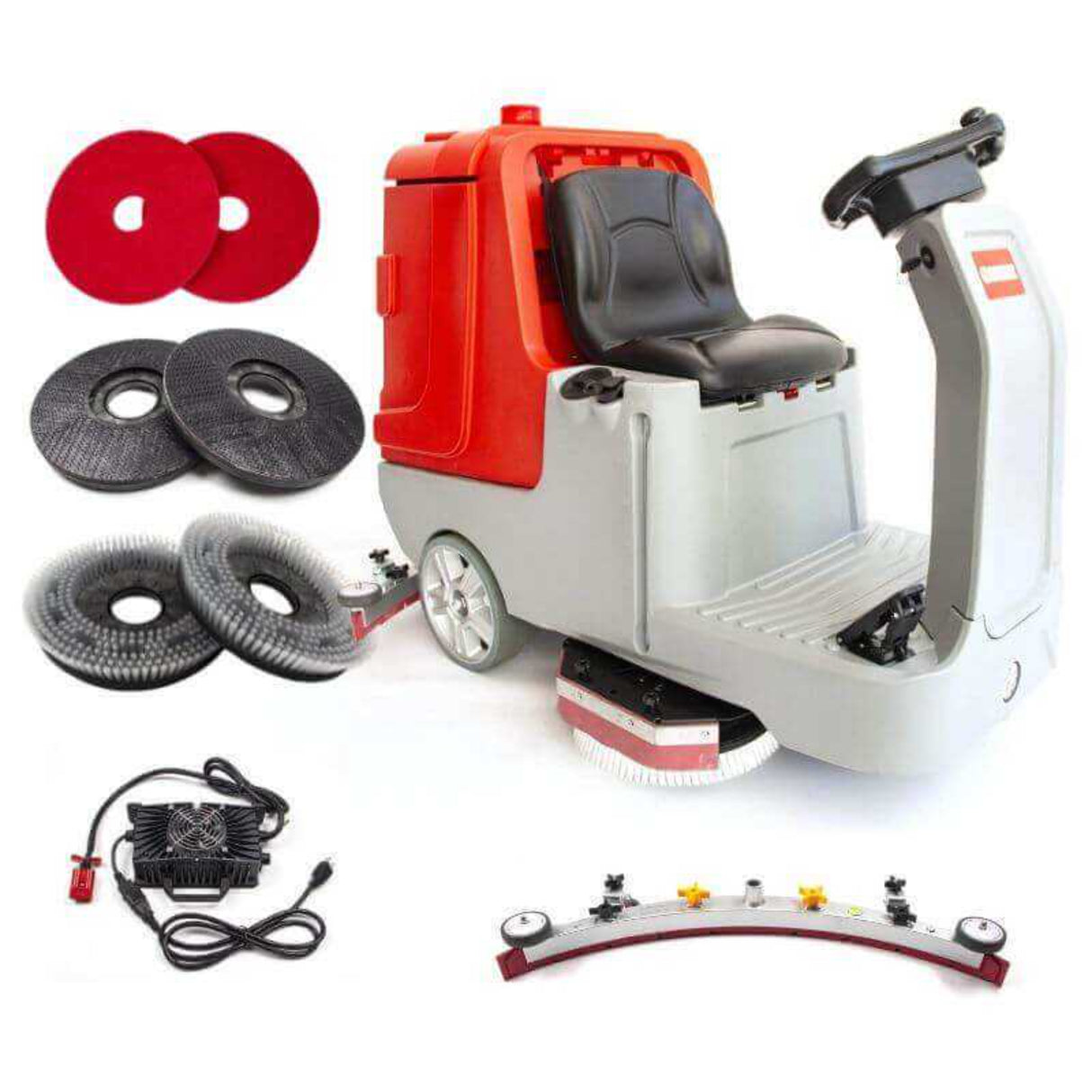 Sunmax SM860 34" Ride-On Floor Scrubber Dryer Machine