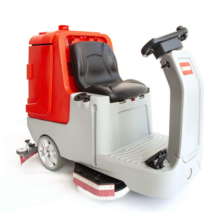 Sunmax SM860 34" Ride-On Floor Scrubber Dryer Machine