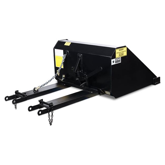 Star Industries 84" Self-Dump Bucket 1.0 cyd Manual or Hydraulic |