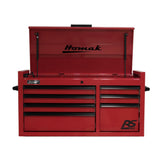 Homak 41" RS Pro 7-Drawer Top Chest — 24" Depth, 100 lb Slides, 3-Outlet Top Till