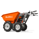 MechMaxx 660lb 6.5HP Gas Wheelbarrow Cart, 4F+1R Gearbox, T25