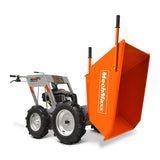 MechMaxx 660lb 6.5HP Gas Wheelbarrow Cart, 4F+1R Gearbox, T25