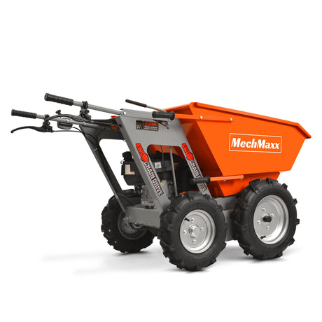 MechMaxx 660lb 6.5HP Gas Wheelbarrow Cart, 4F+1R Gearbox, T25