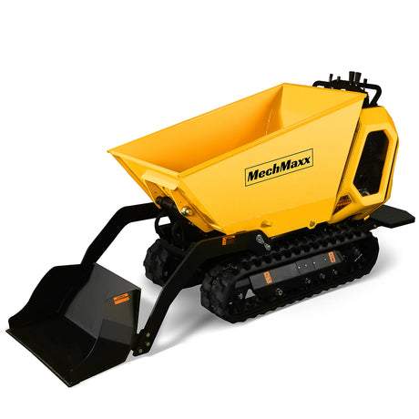 MechMaxx 1800lb 420cc Stand-On Hydraulic Track Dumper, Self-Loading, T80