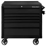 Extreme Tools 41in 6-Drawer Flip Top Deluxe Tool Cart with Bumpers, Matte Black