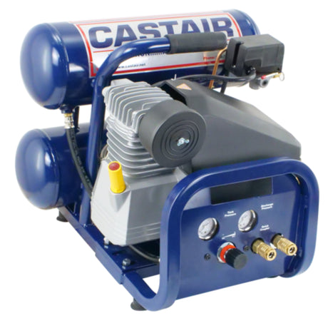 Castair Contractor Electric Portable Air Compressor – 3/4 to 2 HP, Single-Stage 125 PSI