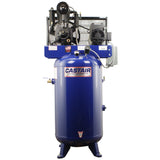 Castair 5 HP Industrial Two-Stage Cast Iron Air Compressor – 17.5 CFM @ 175 PSI, 80 Gal ASME Tank