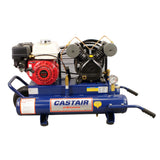 Castair Contractor Gas-Powered Honda Air Compressor – Up to 18.6 CFM @ 100 PSI, Single-Stage 125 PSI