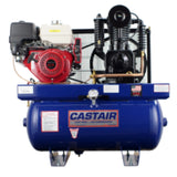 Castair Honda Gas-Powered Two-Stage Air Compressor – Up to 43.6 CFM @ 175 PSI, 30 Gal ASME Tank