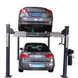 Daytona LFPP10 10,000 lb 4-Post Parking Lift – Premium Vehicle Storage Lift with Aluminum Ramps & Adjustable Runways, 120V