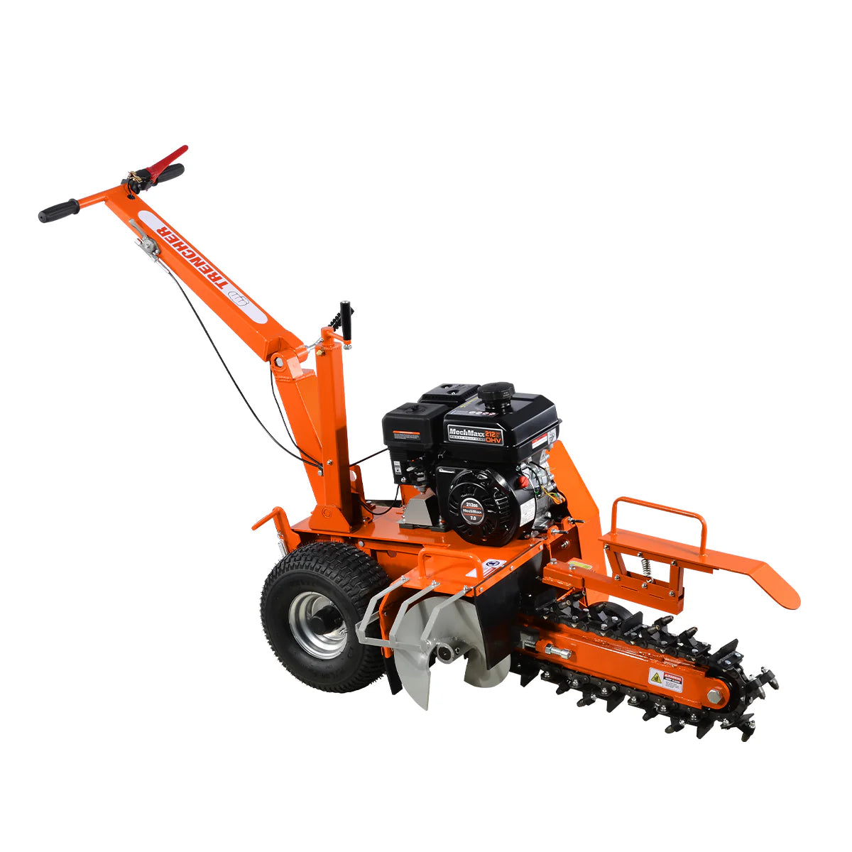 MechMaxx 7HP Gas Powered Cable Ditching Mini Trencher, TCR650