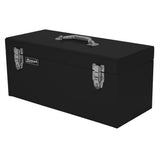 Homak 20" Flat Top Steel Toolbox — 21-Gauge, Lift-Out Steel Tray, Double Clasp