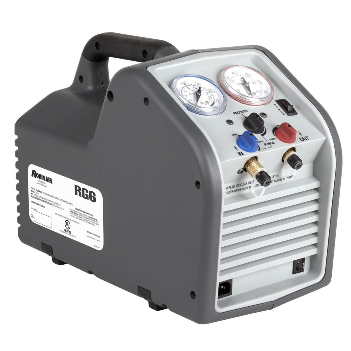 Robinair RG6 Portable Refrigerant Recovery Machine
