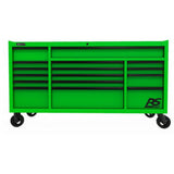 Homak 72" RS Pro 16-Drawer Roller Cabinet — 24" Depth, 100 lb Slides, 660 lb Casters
