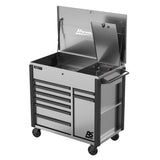 Homak RS Pro 44" Power Service Cart — 8 Drawer, Gray
