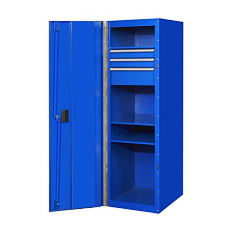 Extreme Tools RX Series 19in 3-Drawer/3-Shelf Side Locker, Blue