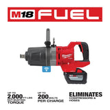 Milwaukee M18 FUEL 1 in. D-Handle High Torque Impact Wrench with ONE-KEY Kit