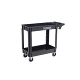 SUNEX Standard Heavy-Duty 2-Shelf Utility Cart, Polypropylene, 500 lb Capacity