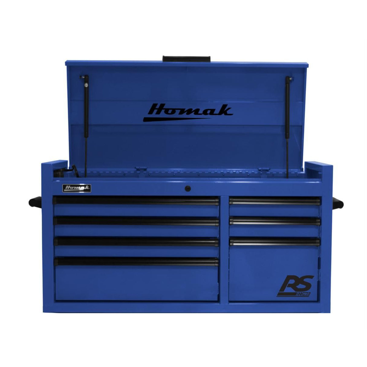 Homak 41" RS Pro 7-Drawer Top Chest — 24" Depth, 100 lb Slides, 3-Outlet Top Till