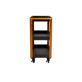 Homak 30" 3-Tier Service Cart — 19-Gauge Steel, 400+ lb Capacity, Orange/Black