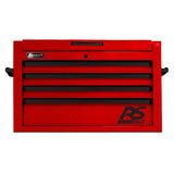Homak 36" RS Pro 4-Drawer Top Chest — 24" Depth, 100 lb Slides, 3-Outlet Top Till