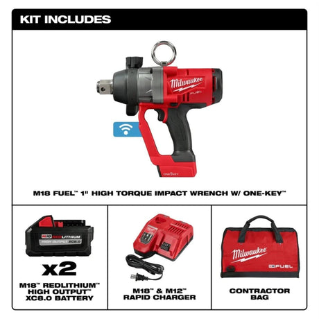 Milwaukee M18 FUEL 1inch High Torque Impact Wrench with ONE-KEY Kit