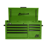 Homak 41" RS Pro 7-Drawer Top Chest — 24" Depth, 100 lb Slides, 3-Outlet Top Till