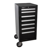 Homak H2Pro 18" 7-Drawer Side Cabinet — Bolt-On, 100 lb Slides, 550 lb Casters