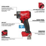 Milwaukee M18 FUEL 1/2 in Controlled Torque Compact Impact Wrench (Bare Tool) with TORQUE-SENSE