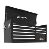 Homak H2Pro 56" 8-Drawer Top Chest — Double-Wall 16 Gauge, 100 lb Slides, Gas Struts